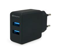 Waytex Caricatore di rete doppia presa USB 2.1 A Nero