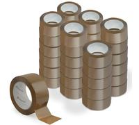 Waytex Confezione di 36 rotoli di nastro adesivo per imballaggio Pro MARRON 66 m x 50 mm, silenzioso, in polipropilene, spessore 50 micron