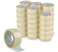 Waytex Confezione di 36 rotoli di nastro adesivo per imballaggio Pro TRASPARENTE 66 m x 50 mm, silenzioso, in polipropilene, spessore 50 micron
