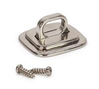 Waytex Punto di Ancoraggio per Cavo antifurto per Computer Portatile, PC, Smartphone, Tablet, Base di Ancoraggio Robusta con Anello in Acciaio Cromato