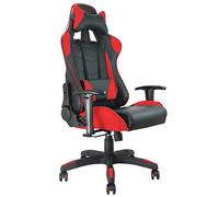 Waytex Racing, sedia da ufficio con seduta avvolgente, colore: nero e rosso