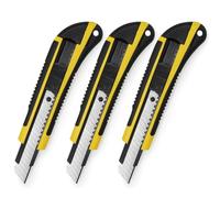 Waytex Set di 3 taglierine da 18 mm con lama secabile per pro e individui