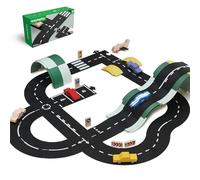 waytoplay Highway, Circuito da 24 Pezzi per Auto Giocattolo, Flessibile, indistruttibile e Impermeabile, cingoli modulari per Auto, Prodotto nei Paesi Bassi