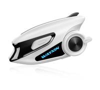 WAYXIN X6S - Intercom per moto, sistema intercom integrato, doppio chip per cuffie multitasking audio, per fino a 8 moto, con HiFi/musica condivisa/FM/AI linguaggio sci/ciclismo