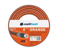 Cellfast ORANGE ATSV™ - Tubo da giardino a 5 strati, resistente ai raggi UV, 24 bar, pressione di scoppio (1/2", 25 m)
