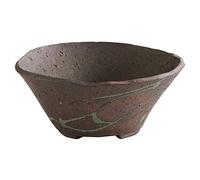 Wazakura Vaso Tokoname per Bonsai 16cm, Realizzato in Giappone Fatto a Mano con Foro di Drenaggio, Fioriera da Giardino in Ceramica per Uso Interno ed Esterno - Stile Tatara Rustico