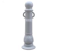 WAZCSD Paletti di Sicurezza in Eva, Cono Stradale per Esterni, Cono di Sicurezza Flessibile, palo di parcheggio da 80cm con Maniglia, Pali di delimitazione del tra(Gray)