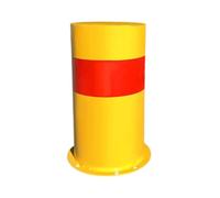 WAZCSD Paletto Rimovibile per Sicurezza, Dissuasori Parcheggio Fissi, Barriera Parcheggio in Metallo con Nastro Riflettente, 40 cm(Fixed Type)