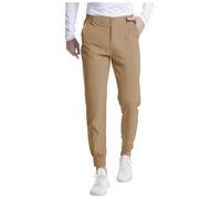 WAZHAKU Pantaloni da golf da uomo, impermeabili, da golf, vestibilità stretta, slim fit, elasticizzati, lunghi, da golf, da golf, elasticizzati, slim fit, per il tempo libero, cachi, L