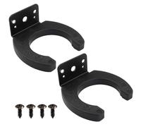 Waziaqoc 2 supporti per microfono per microfono, clip nera per microfono, montaggio a parete, staffa per microfono per casa, hotel, karaoke