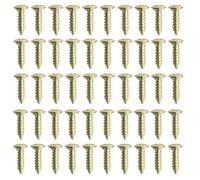 Waziaqoc Confezione da 50 viti dorate per battipenna da 3 mm, per basso elettrico, compatibili con modelli Fender Strat, Tele, Stratocaster, Telecaster, Gibson LP, Les Paul, SG