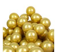 Waziwe [36 pezzi] palloncini dorati per compleanno • palloncini di alta qualità in 100% lattice naturale • Ghirlanda di palloncini per matrimoni, ragazzi e ragazze, decorazione per feste di baby