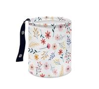Wazylphin Cestino Auto Bianco Arancione Cestino Per Auto Pieghevole Accessori Secchio Spazzatura Multifunzionale Portatile Cestini Spazzatura Universale per Casa Ufficio e Cucina 15x18.5cm/2 Pcs