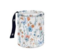 Wazylphin Cestino Auto Bianco Farfalla Blu Cestino Per Auto Pieghevole Accessori Secchio Spazzatura Multifunzionale Portatile Cestini Spazzatura Universale per Casa Ufficio e Cucina 15x18.5cm/2 Pcs