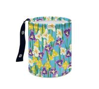 Wazylphin Cestino Auto Fiore Giallo Limone Cestino Per Auto Pieghevole Accessori Secchio Spazzatura Multifunzionale Portatile Cestini Spazzatura Universale per Casa Ufficio e Cucina 15x18.5cm/2 Pcs
