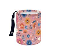 Wazylphin Cestino Auto Fiore Rosa Cestino Per Auto Pieghevole Accessori Secchio Spazzatura Multifunzionale Portatile Cestini Spazzatura Universale per Casa Ufficio e Cucina 15x18.5cm/2 Pcs