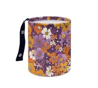 Wazylphin Cestino Auto Viola Arancione Cestino Per Auto Pieghevole Accessori Secchio Spazzatura Multifunzionale Portatile Cestini Spazzatura Universale per Casa Ufficio e Cucina 15x18.5cm/2 Pcs