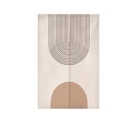 Wazylphin Tenda per Porta Strisce Astratte Tenda Porta Esterna Interna Microfiber Isolamento Termico Tendine per Finestre Durevole Tendine Cucina Finestra Tende Finestra e 1 Palo Telescopico 80x200cm