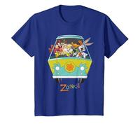 WB 100: Looney Tunes Scooby-Doo Mashup Maglietta, Bambini, Blu Reale, 8 Anni