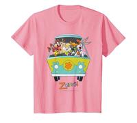 WB 100: Looney Tunes Scooby-Doo Mashup Maglietta, Bambini, Rosa, 2 Anni