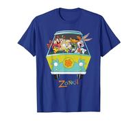 WB 100: Looney Tunes Scooby-Doo Mashup Maglietta, Uomo, Blu Reale, XXL