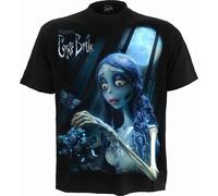 WB Studio - Corpse Bride - Glow in The Dark - Front Print T-Shirt Black XXL Blac
