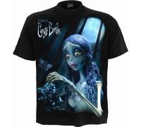 WB Studio - Corpse Bride - Glow in The Dark - Front Print T-Shirt Black Medium