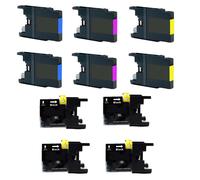 WB1280 10 CARTUCCE COMPATIBILI per BROTHER LC-1280XL/LC-1240