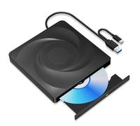 Wbacon Unità CD/DVD esterna per masterizzatore CD portatile (versione aggiornata)
