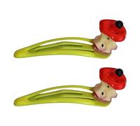 WBANGIAO Fermaglio per capelli da ragazza con frutta, da donna, a forma di frutta, fermaglio per capelli a forma di frutta dolce anni 2000, forcina per capelli con nucleo a mela, clip BB 2P