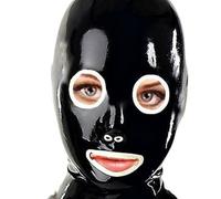 WBAODAN Cappuccio Maschera in Lattice Bocca Aperta con Cerniera Posteriore Adatto per Spettacoli A Scena(Size:M-57CM)