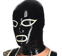 WBAODAN Cappuccio Maschera in Lattice Bocca Aperta Microporoso con Cerniera Posteriore Adatto per Spettacoli A Scena(Size:XL-64CM)