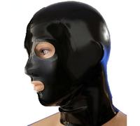 WBAODAN Testa Coperchio in Lattice Maschere di Gomma Gioco di ruolo Cosplay Festa Maschera in Latex Uomini e donne(Size:XL-64CM)