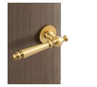 WBBAYDRFR 1 pz stile europeo ottone oro maniglia porta interna porta in legno porta invisibile porta bagno serratura(Bright gold bathroom lock)
