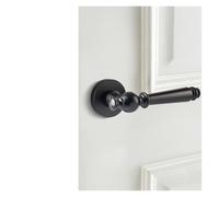 WBBAYDRFR 1 pz stile europeo ottone oro maniglia porta interna porta in legno porta invisibile porta bagno serratura(Black bathroom lock)