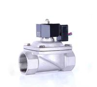 WBBAYDRFR Elettrovalvola a Risparmio energetico in Acciaio Inossidabile, normalmente Chiusa/normalmente Aperta, valvola elettrica for Acqua, IP65, Bobina Completa, 12 V, 24, 220(12vdc-Normally Open)