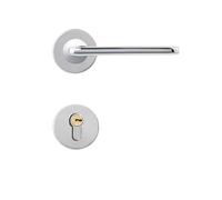 WBBAYDRFR Maniglia for porta Serratura for porta Civetta Nero Oro Interno Camera da letto Bagno Leva for porta in legno(White-fruit Peach5)