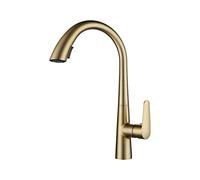 WBBAYDRFR Rubinetto da Cucina Estraibile Cromato for lavabo con Acqua Calda e Fredda Girevole a Scomparsa Nero Bianco Grigio 60CM Pull(Brushed-Nickel)