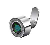 WBBAYDRFR Serratura elettrica biometrica for cassettiera con Impronta Digitale Mini Senza Chiave in Lega di Zinco(Silver L20mm)