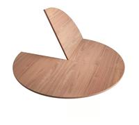 WBBML Estensione Temporanea da Pranzo Robusto e Resistente Piano Tavolo Rotondo Pieghevole Topper Esteso per Tavolo Sale da Pranzo Terrazze(Walnut,120cm/47in)