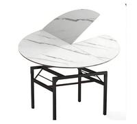 WBBML Vassoio Rotondo Pieghevole Portatile e Facile da Spostare Tavolo Salvaspazio Piano Tondo in Legno Senza Gambe Sala da Pranzo Zona Relax Sul Balcone(200cm/79in)