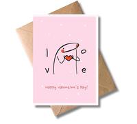 WBdesignz Biglietto di San Valentino con busta, biglietto regalo per San Valentino Happy Valentine's Day. I love you so much confessione d'amore, biglietto di San Valentino per partner Date (DIN A6