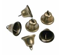 WBDWWTD 10 Pezzi 38 mm in Bronzo Vintage Jingle Bells per addestrare Il vasino del Cane, creando campanelli eolici per Festival, Feste, Decorazioni Natalizie a -Bronzo, Cina