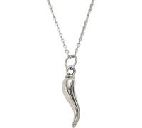 WBDWWTD Accessori Collana in Corno Italiano colorato in Argento Sterling 925 per Donne Uomini, Collana cornicello - Ciondolo in Corno Italiano, Collana di Peperoncino, Collana di Pepe Italiano per Il