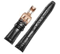 WBDWWTD BHOLASA Leather Watch Band Compatibile per Cinghie di Sostituzione Classic Alligator Texture 20mm 21mm 22mm per IW5009 IW3777 Rivets Watch Cingcio