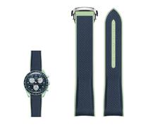 WBDWWTD BHOLSA New Rubber Silicone Watchbands 20 mm Watch Strap For Omega X Swatch Joint MoonSwatch Celestial Sports Curved End Watches Band