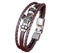 WBDWWTD Bracciali da Uomo Bracciale da Donna Accessori per Diapositive Bracciali da Uomo in Pelle Vintage Significato commemorativo