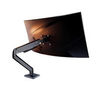 WBDWWTD Braccio per Monitor Singolo Lavoro 17"-32", Supporto da scrivania in Alluminio, Molla Meccanica articolata Che Supporta Fino 19,8 libbre, Morsetto a C e basi con Occhiello.