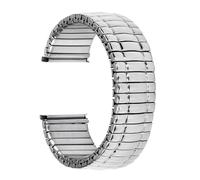 WBDWWTD Cinturino Elastico per Orologio in Acciaio Inossidabile da 12 mm 14 mm 16 mm 18 mm 20 mm per Accessorio Braccialetto per Orologio di espansione Elasticizzato Universale (Argento, 18 mm)