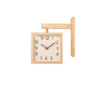 WBDWWTD OCCHIE Dover ORCHILE del Molto della Parete in Legno Orologio a Doppia Faccia da Parete Soggiorno Decorativo per la casa Decorativo MONEGNO Moderno Moderno MUSINE Collo Mute Angolo DUPPIO USA